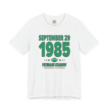 Philadelphia Football – September 29, 1985 – Origin Tee (Black & White)