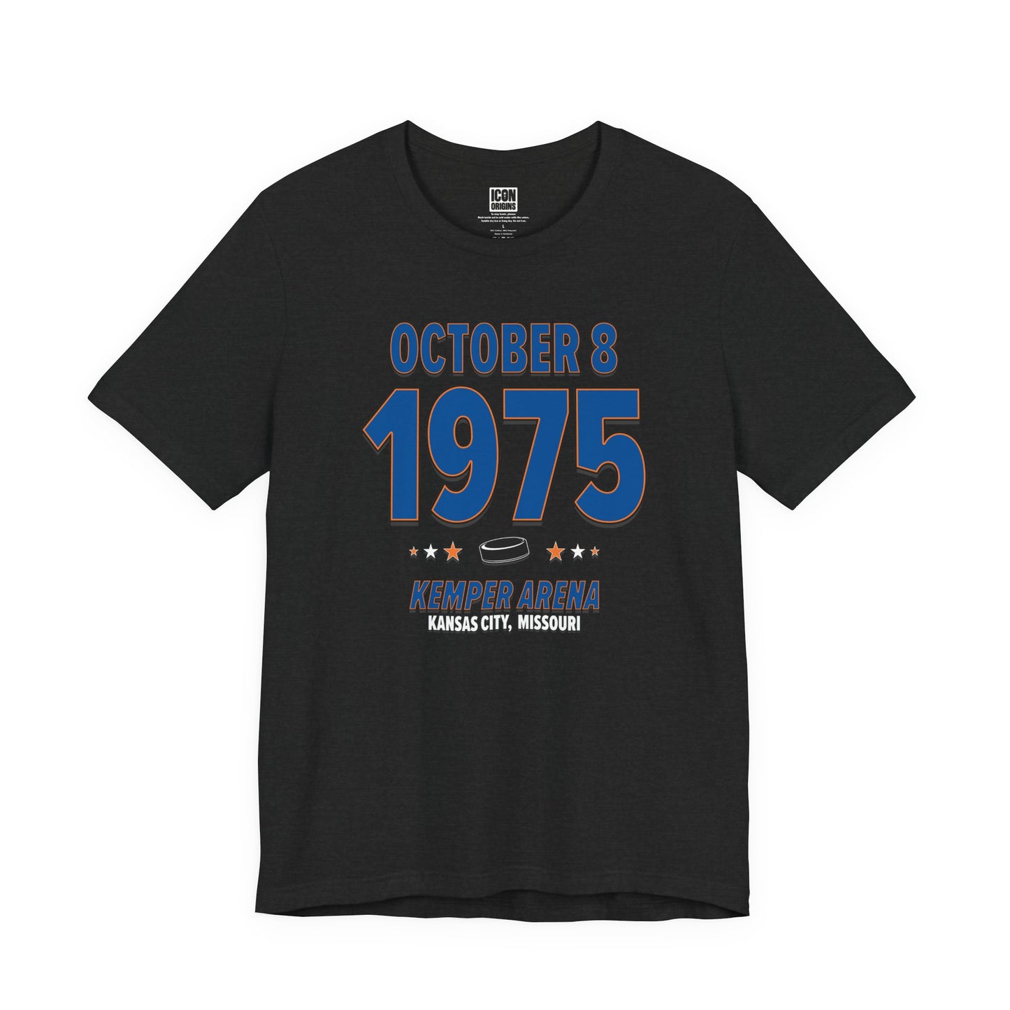 New York Hockey – October 8, 1975 – Origin Tee (Black & White)