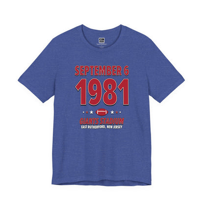 New York Football – September 6, 1981 – Origin Tee