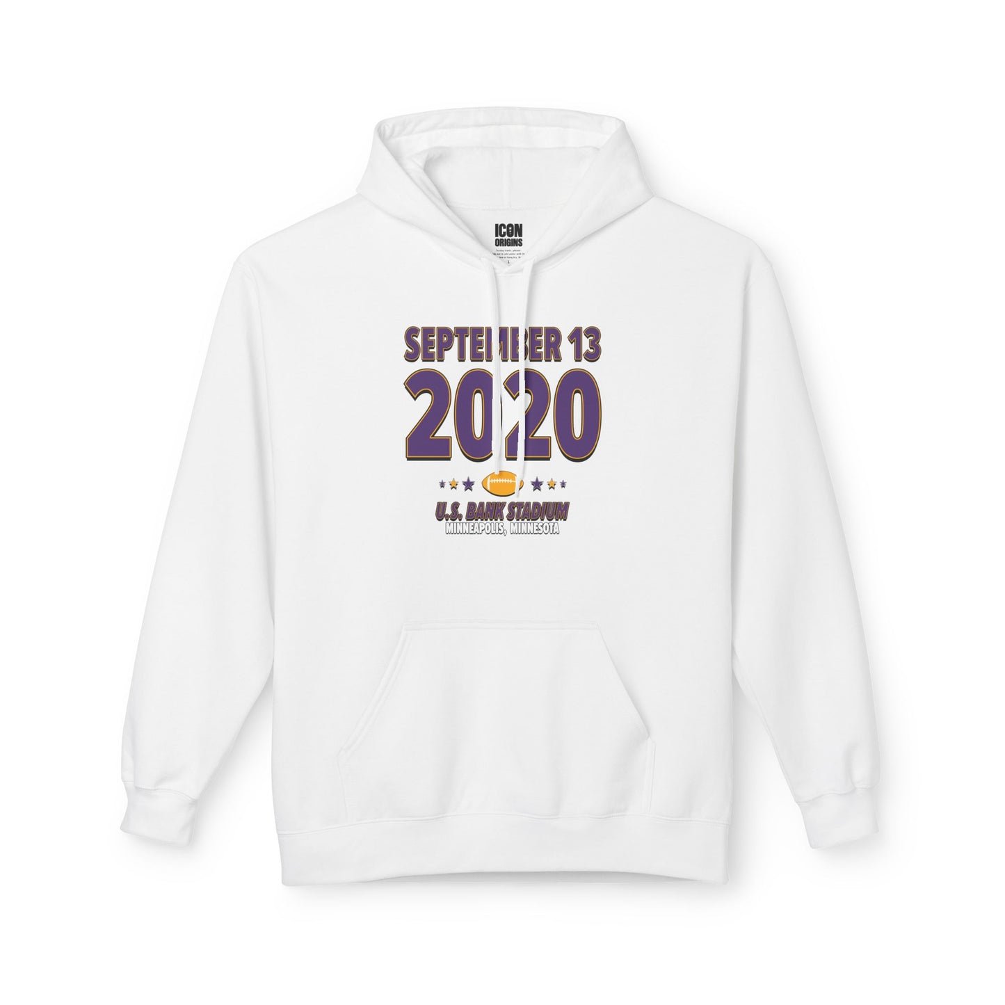 Minnesota Football – September 13, 2020 – Hoodie (Black & White)