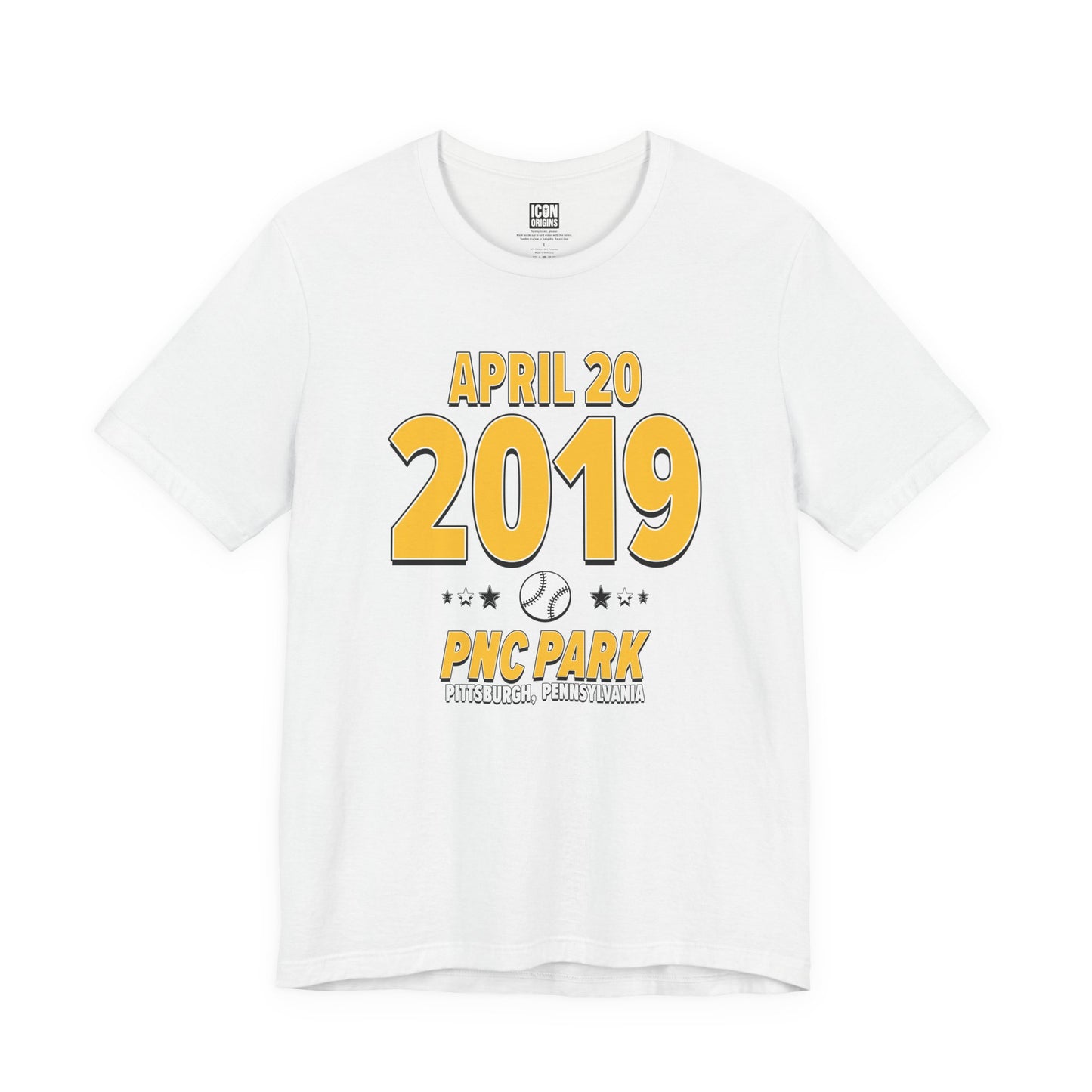Pittsburgh Baseball – April 20, 2019 – Origin Tee (Black & White)