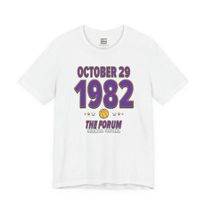 Los Angeles Basketball – October 29, 1982 – Origin Tee (Black & White)