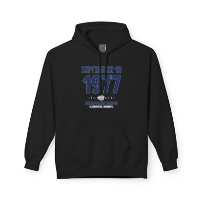 Dallas Football – September 18, 1977 – Hoodie (Black & White)