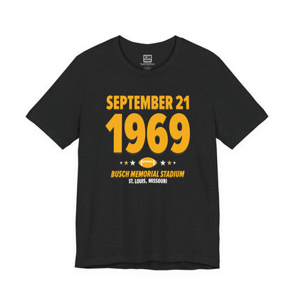Pittsburgh Football – September 21, 1969 – Origin Tee (Black & White)
