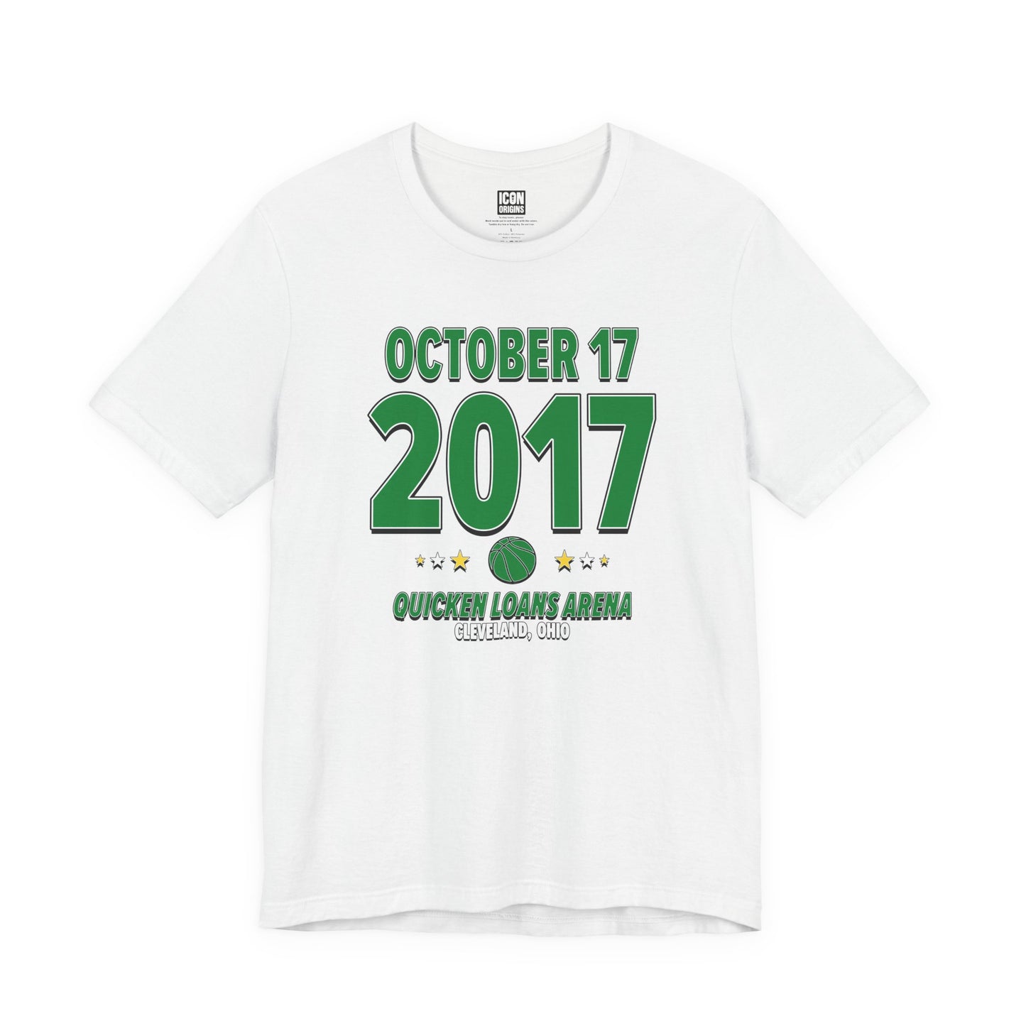Boston Basketball – October 17, 2017 – Origin Tee (Black & White)