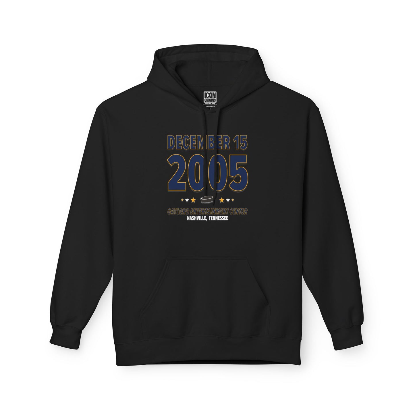 Nashville Hockey – December 15, 2005 – Hoodie (Black & White)