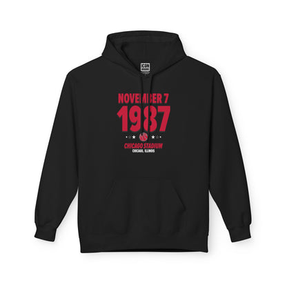 Chicago Basketball – November 7, 1987 – Hoodie (Black & White)