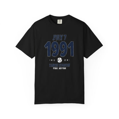 New York Baseball – July 7, 1991 – Comfort Colors (Black & White)