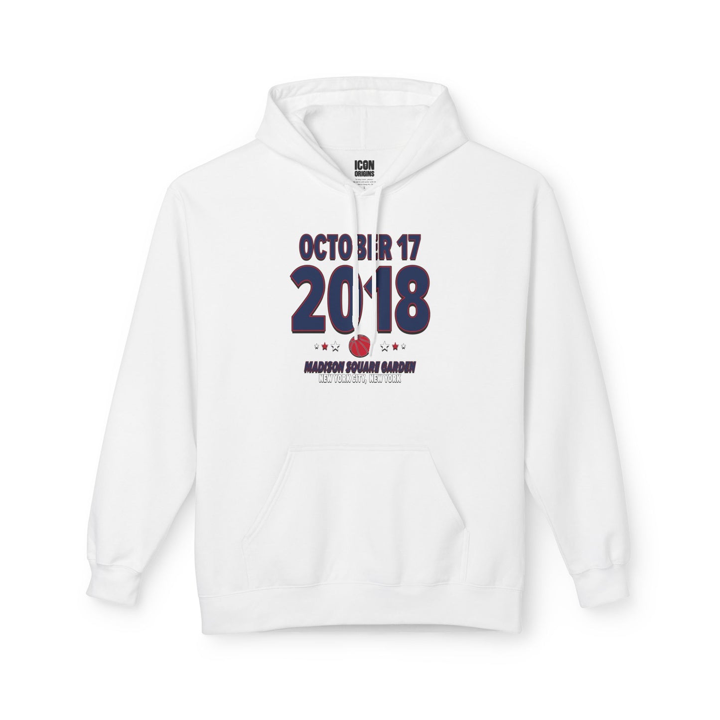 Washington Basketball – October 17, 2018 – Hoodie (Black & White)
