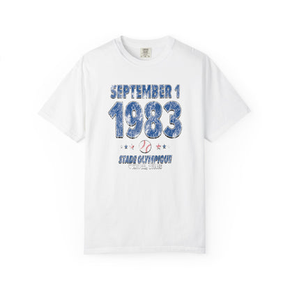 Los Angeles Baseball – September 1, 1983 – Comfort Colors (Black & White)