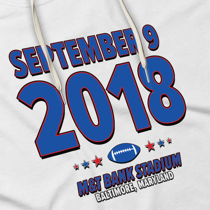 Buffalo Football – September 9, 2018 – Hoodie (Black & White)