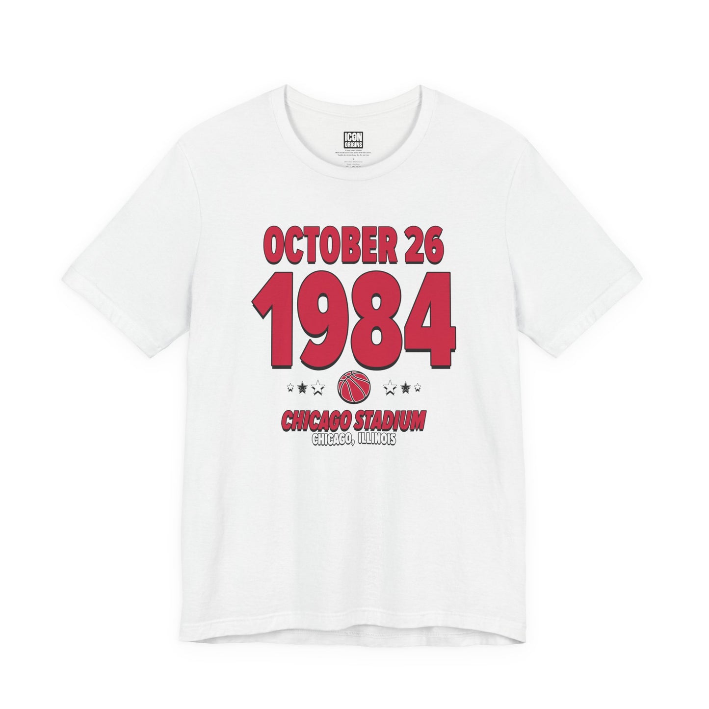 Chicago Basketball – October 26, 1984 – Origin Tee (Black & White)