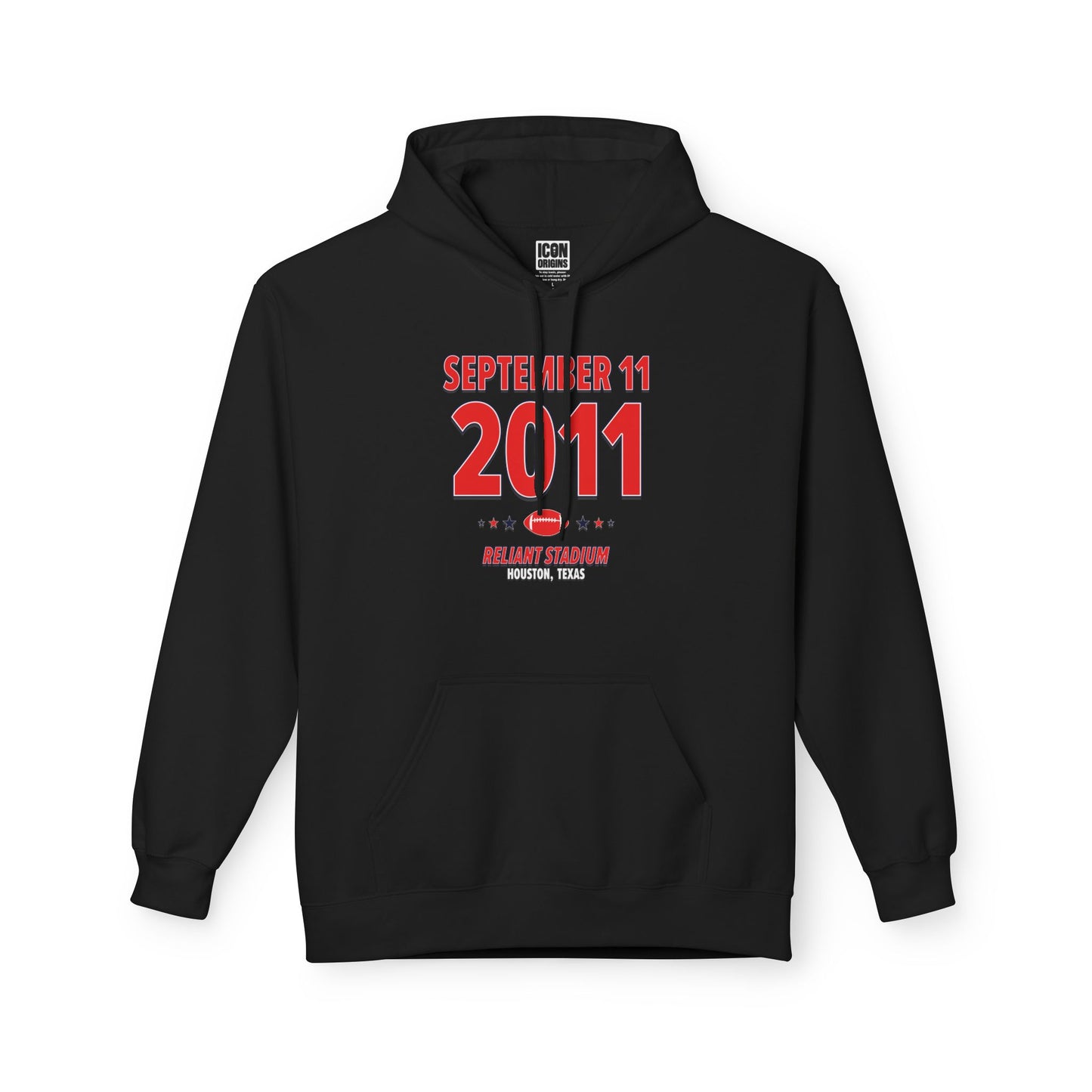 Houston Football – September 11, 2011 – Hoodie (Black & White)