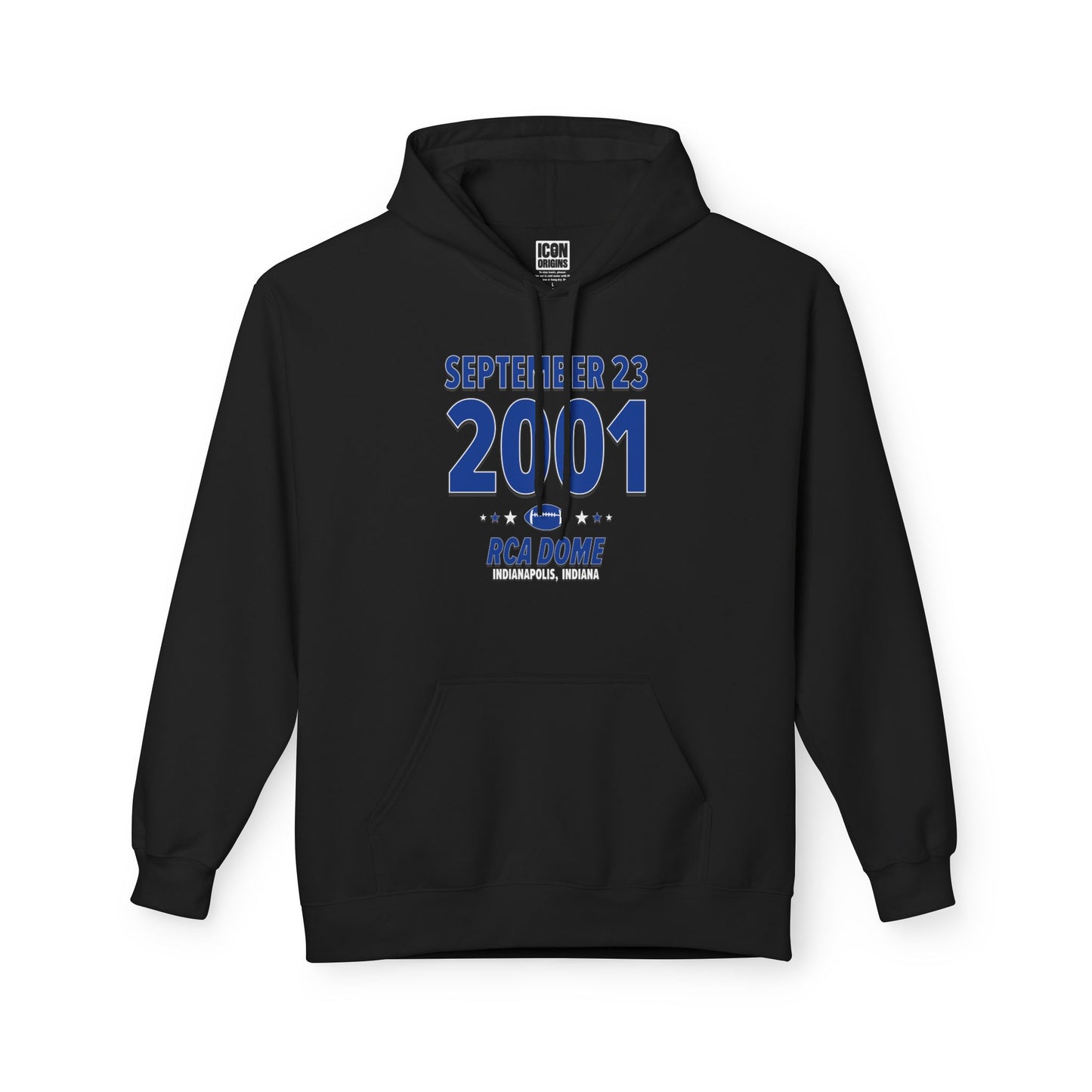 Indianapolis Football – September 23, 2001 – Hoodie (Black & White)