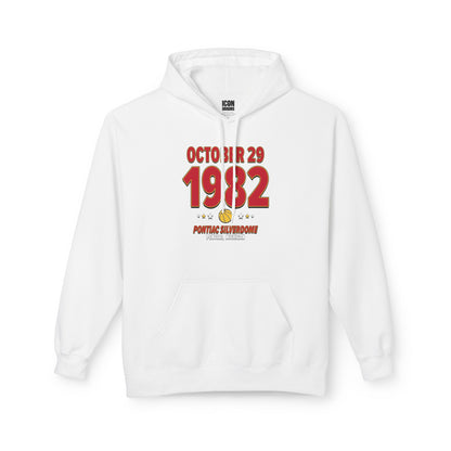 Atlanta Basketball – October 29, 1982 – Hoodie (Black & White)