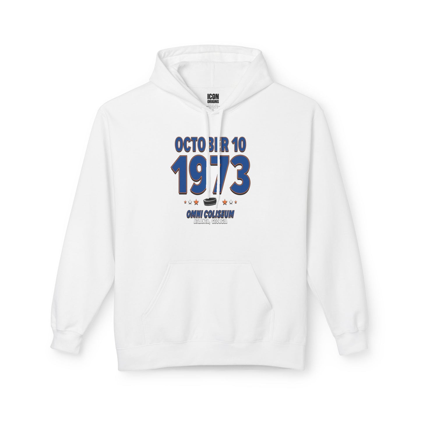 New York Hockey – October 10, 1973 – Hoodie (Black & White)
