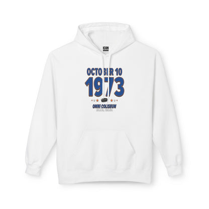 New York Hockey – October 10, 1973 – Hoodie (Black & White)