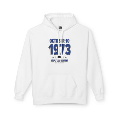 Toronto Hockey – October 10, 1973 – Hoodie (Black & White)
