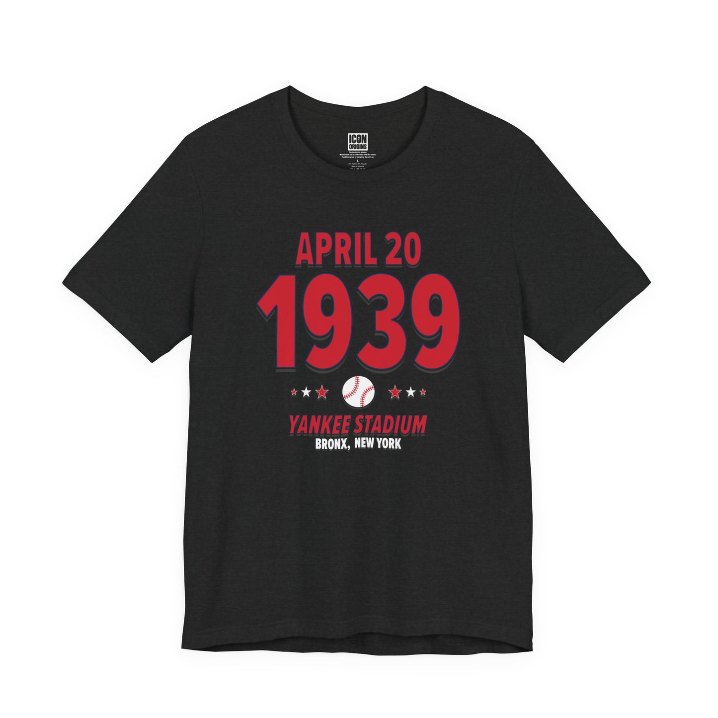 Boston Baseball – April 20, 1939 – Origin Tee (Black & White)