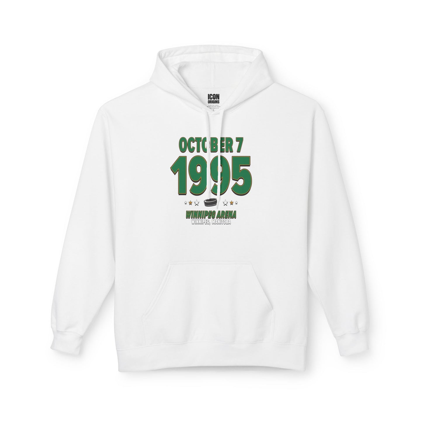 Dallas Hockey – October 7, 1995 – Hoodie (Black & White)