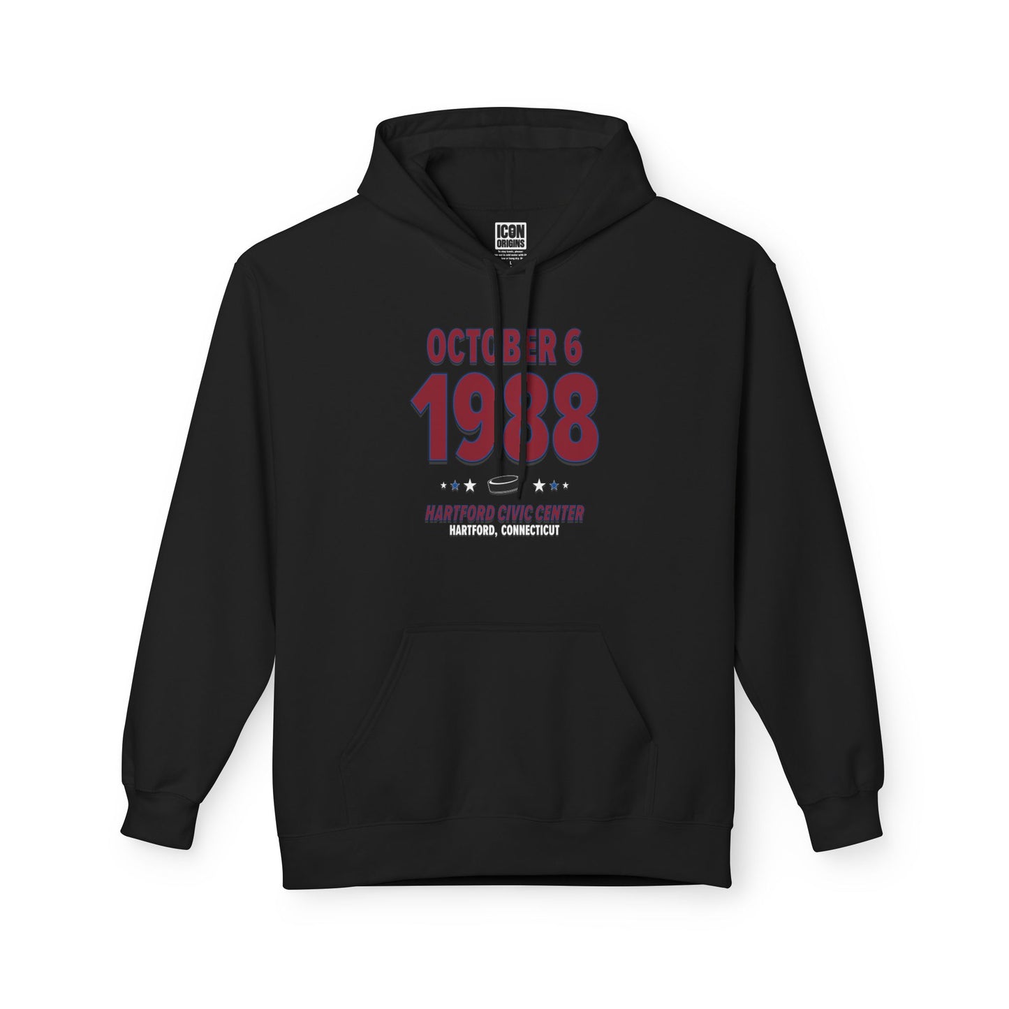 Colorado Hockey – October 6, 1988 – Hoodie (Black & White)