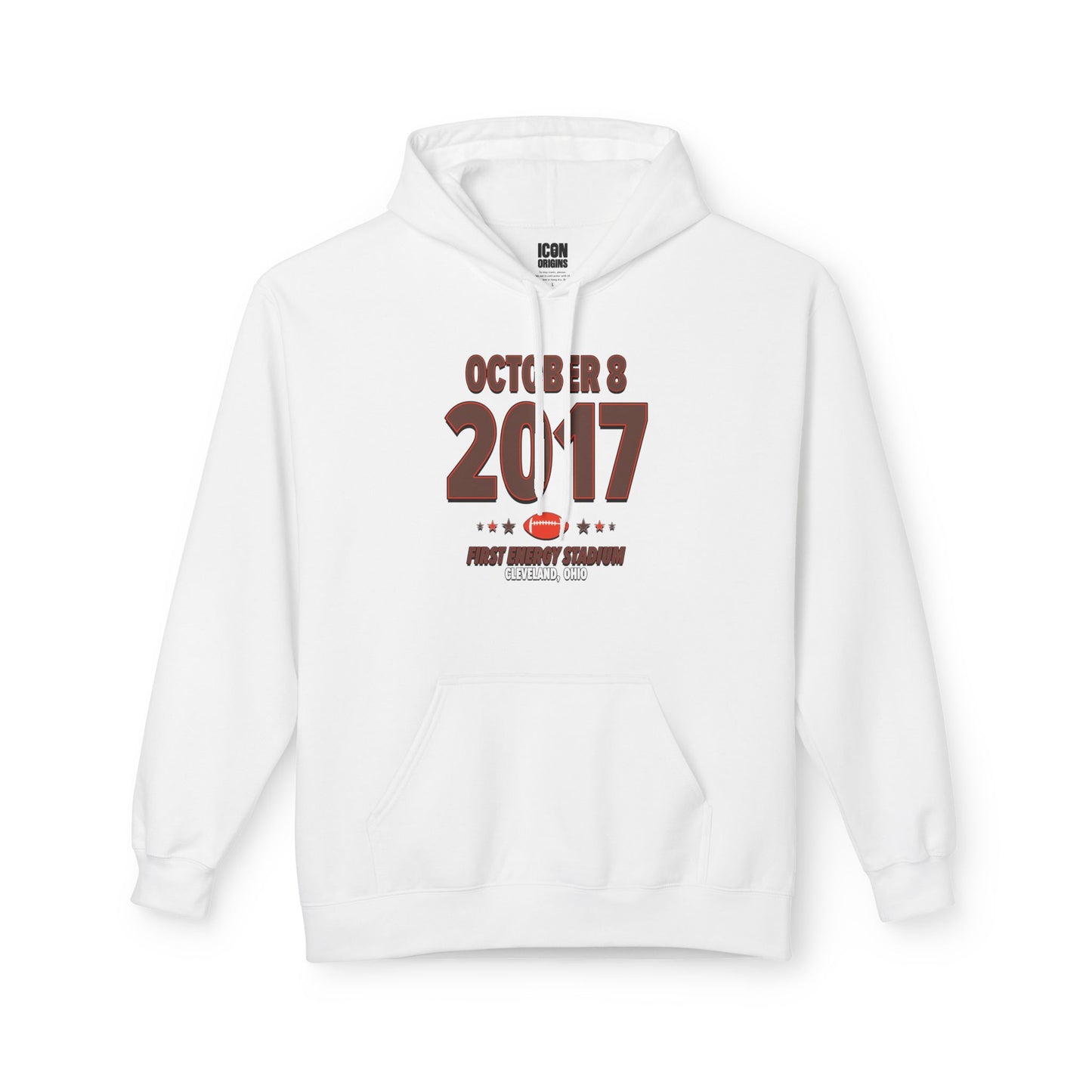 Cleveland Football – October 8, 2017 – Hoodie (Black & White)