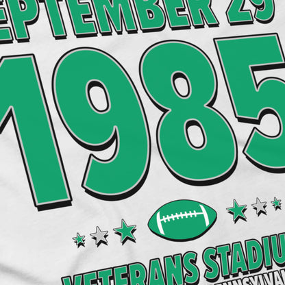 Philadelphia Football – September 29, 1985 – Origin Tee (Black & White)