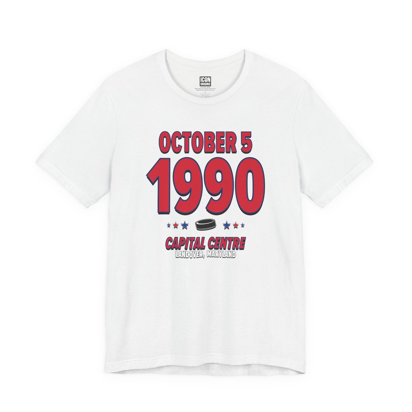 Washington Hockey – October 5, 1990 – Origin Tee (Black & White)