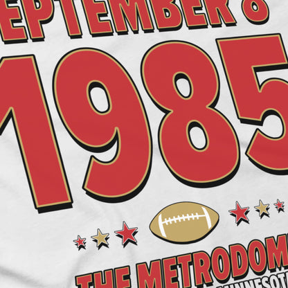 San Francisco Football – September 8, 1985 – Origin Tee (Black & White)