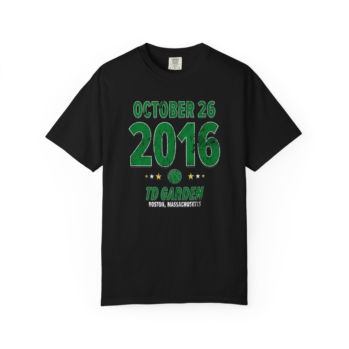 Boston Basketball – October 26, 2016 – Comfort Colors (Black & White)
