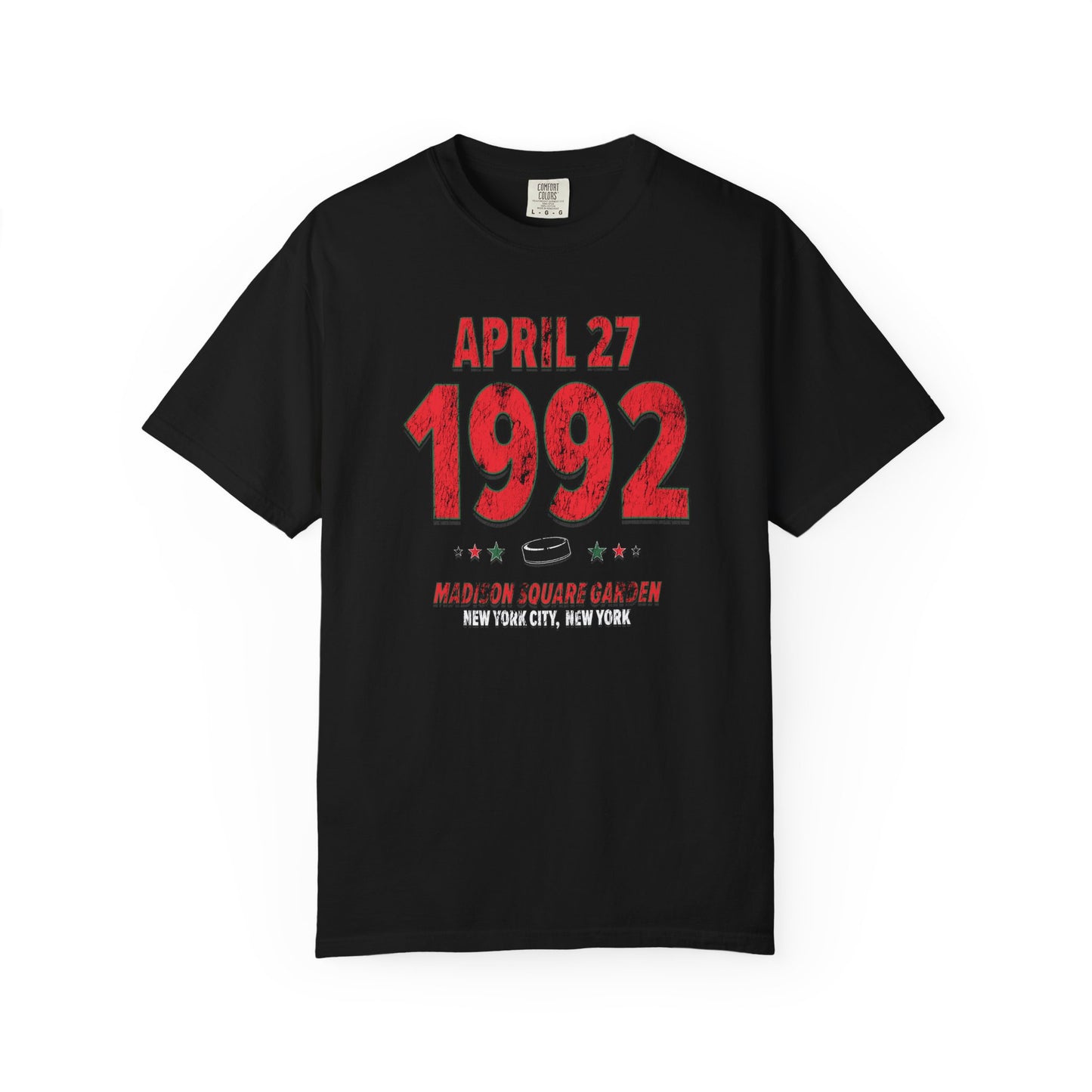New Jersey Hockey – April 27, 1992 – Comfort Colors (Black & White)