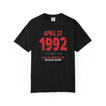 New Jersey Hockey – April 27, 1992 – Comfort Colors (Black & White)