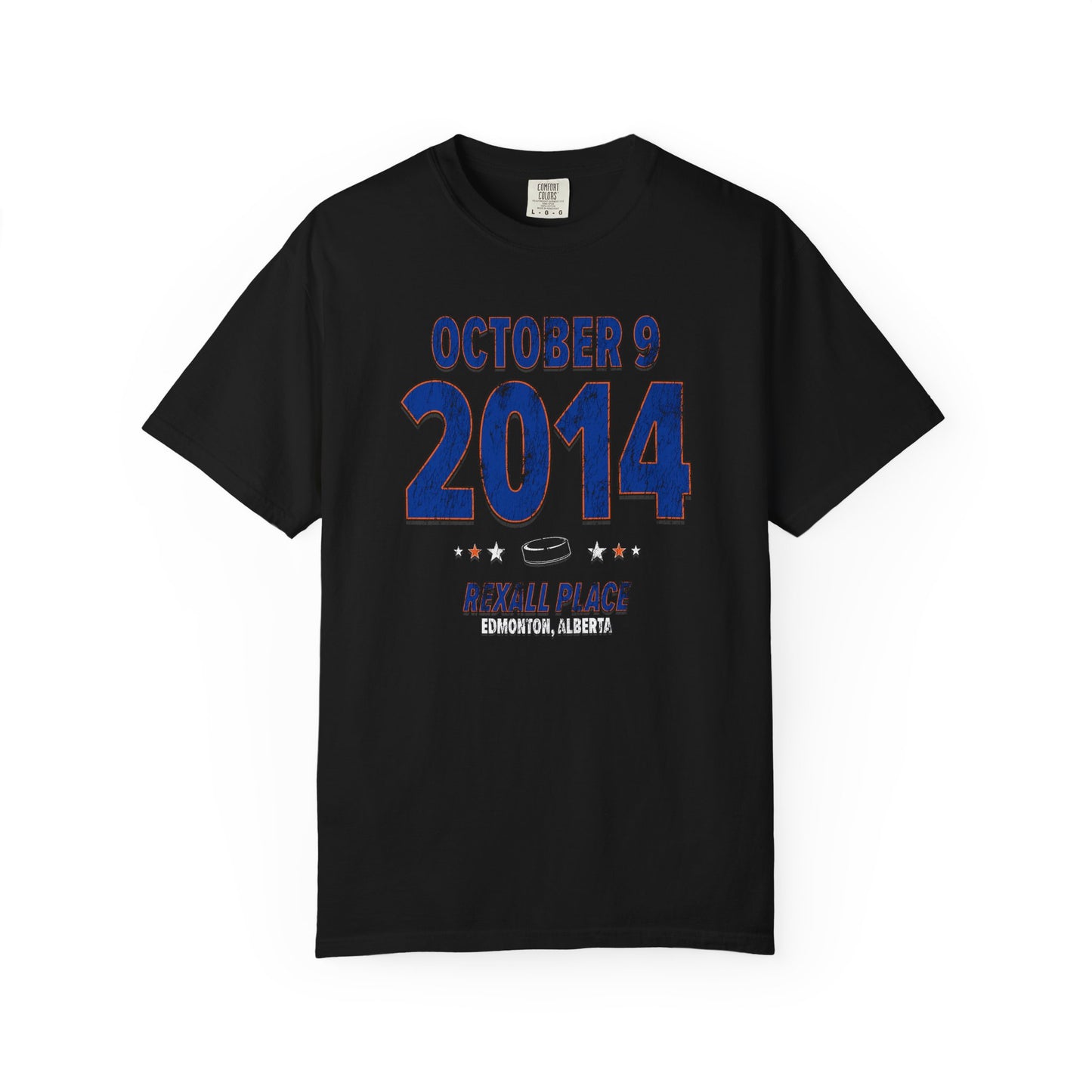Edmonton Hockey – October 9, 2014 – Comfort Colors (Black & White)