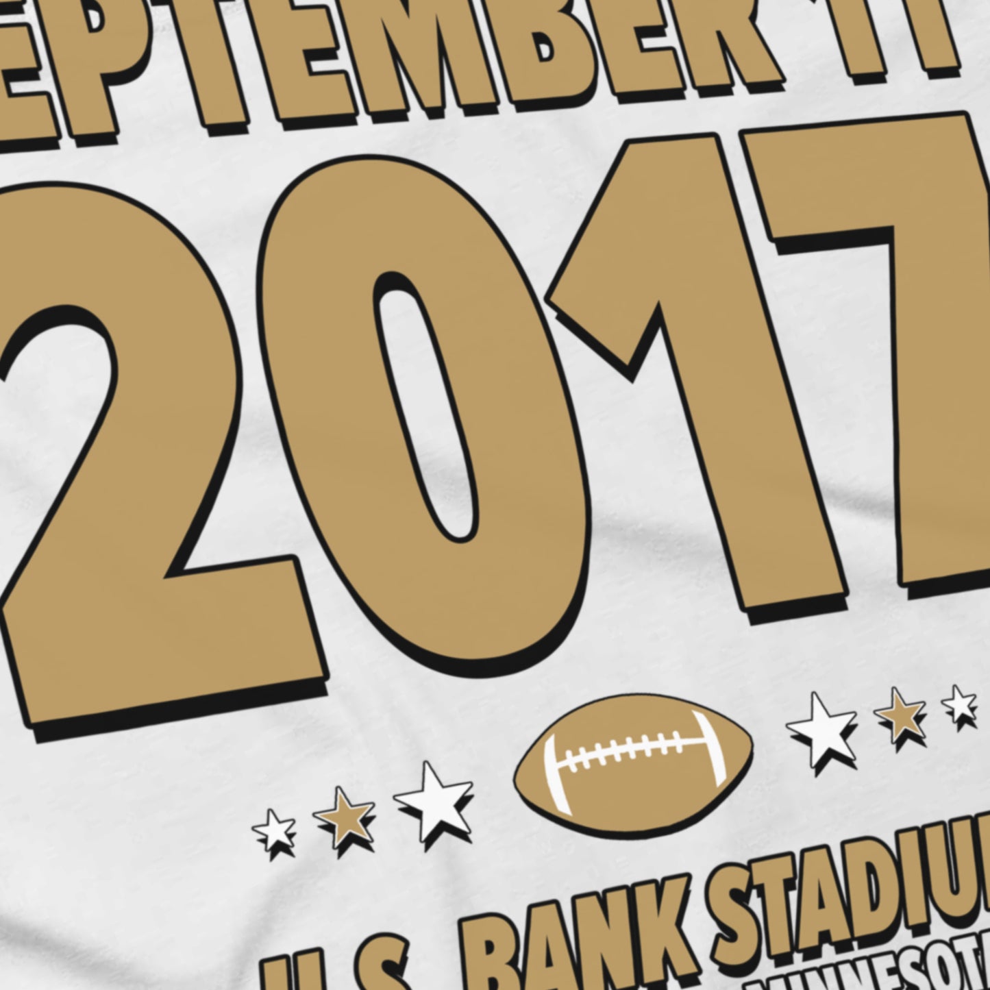New Orleans Football – September 11, 2017 – Origin Tee (Black & White)