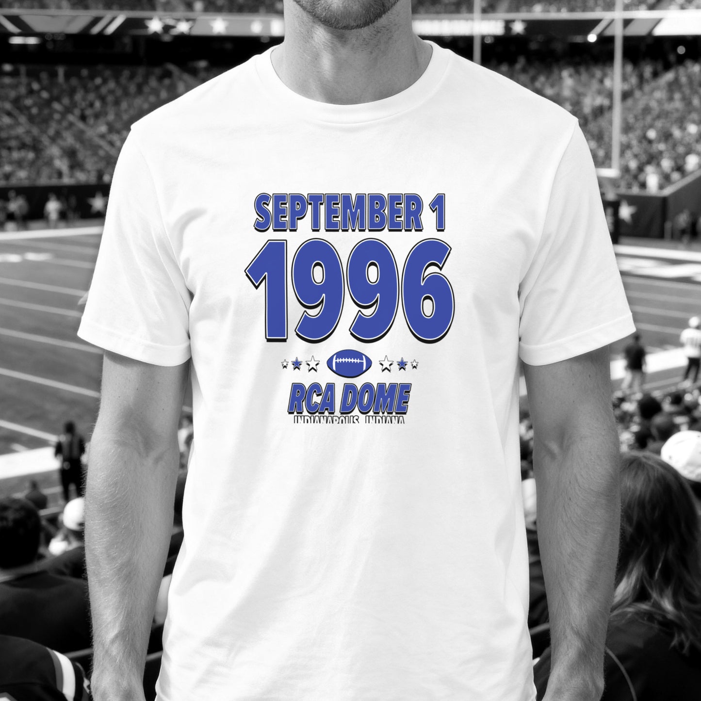 Indianapolis Football – September 1, 1996 – Origin Tee (Black & White)