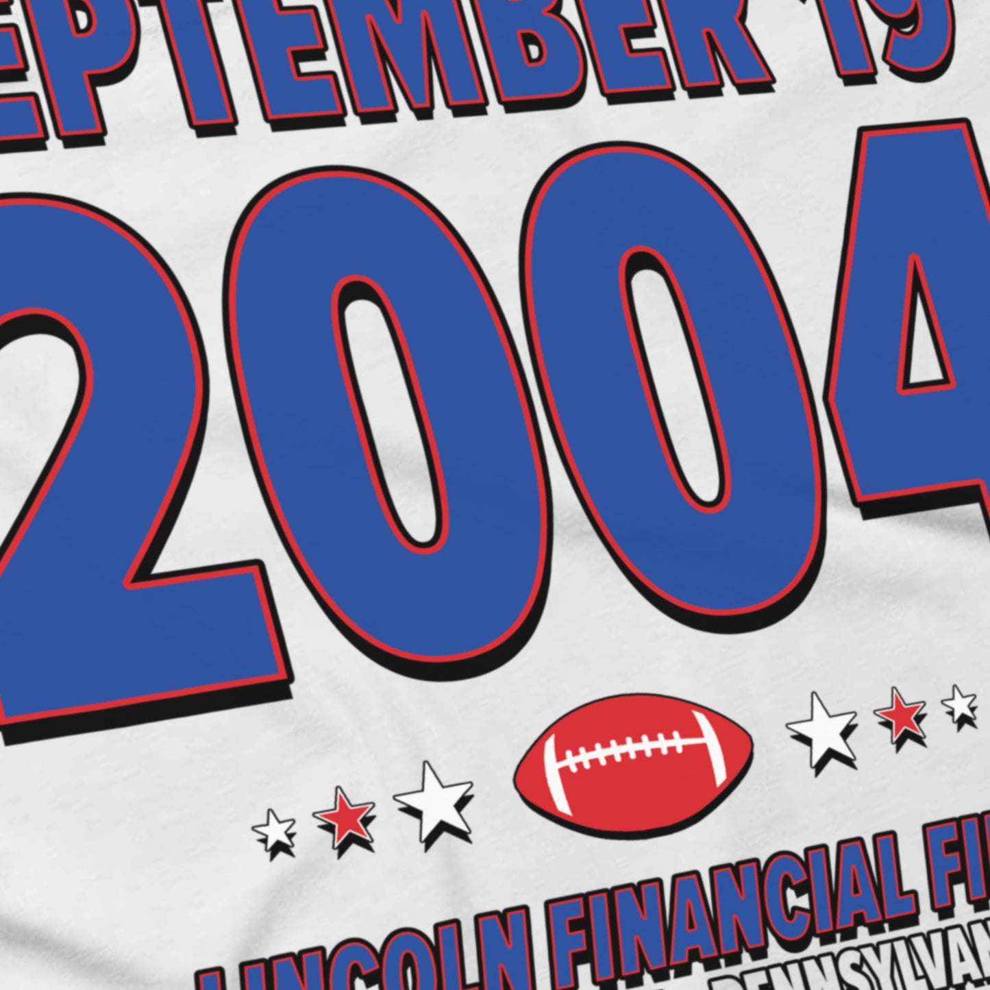 New York Football – September 19, 2004 – Origin Tee (Black & White)