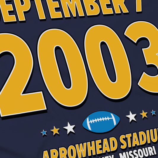 San Diego Football – September 7, 2003 – Origin Tee