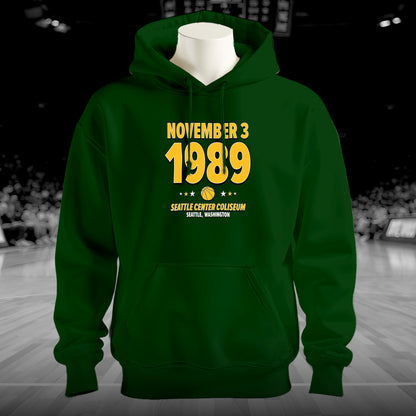 Seattle Basketball – November 3, 1989 – Hoodie