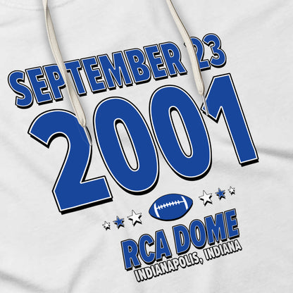 Indianapolis Football – September 23, 2001 – Hoodie (Black & White)