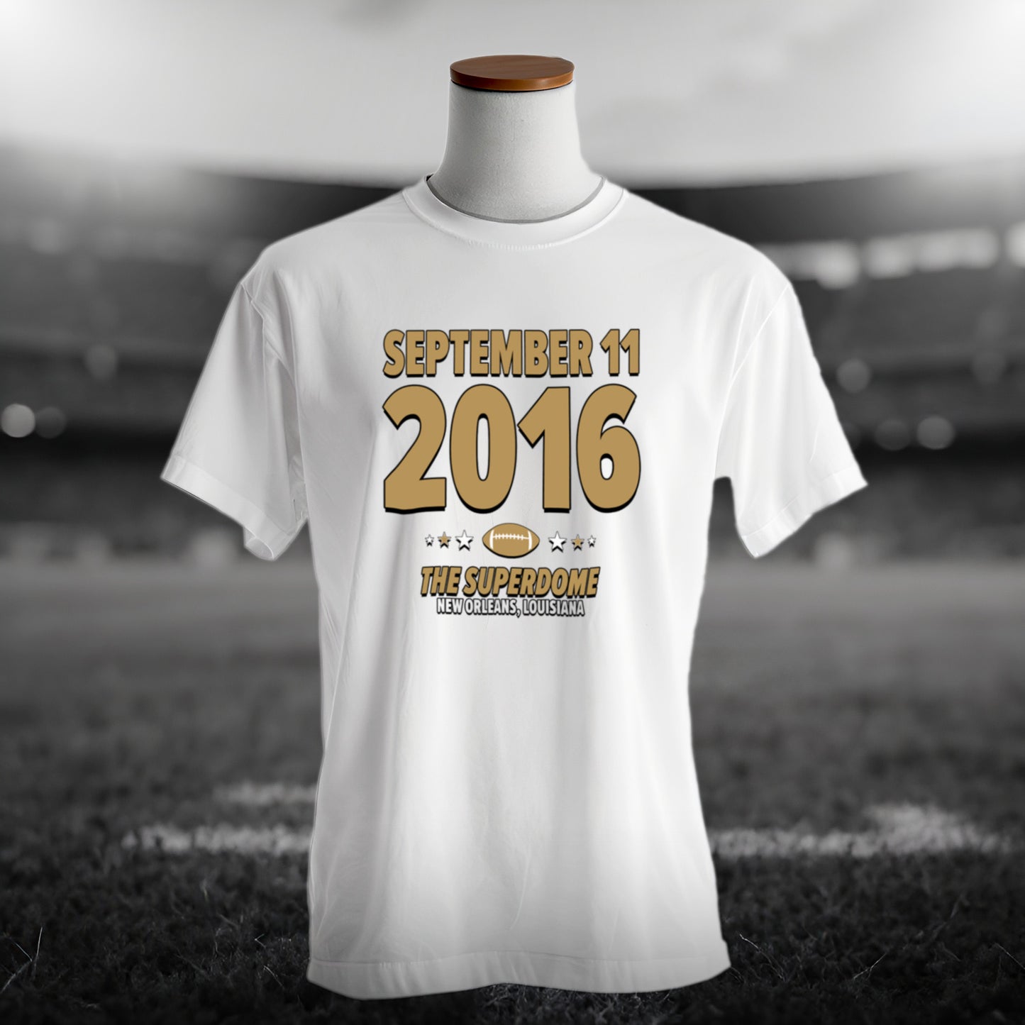 New Orleans Football – September 11, 2016 – Origin Tee (Black & White)