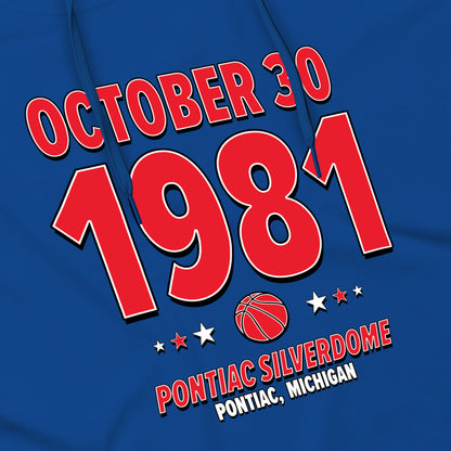 Detroit Basketball – October 30, 1981 – Hoodie