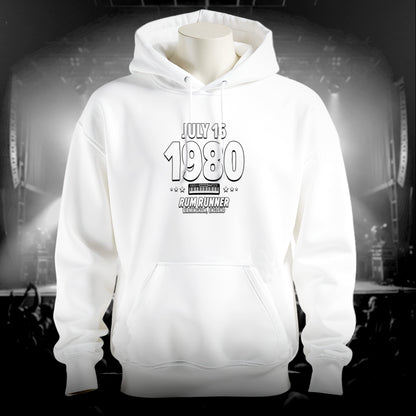 Glamour Wolves – 1980 – Hoodie (Black & White)