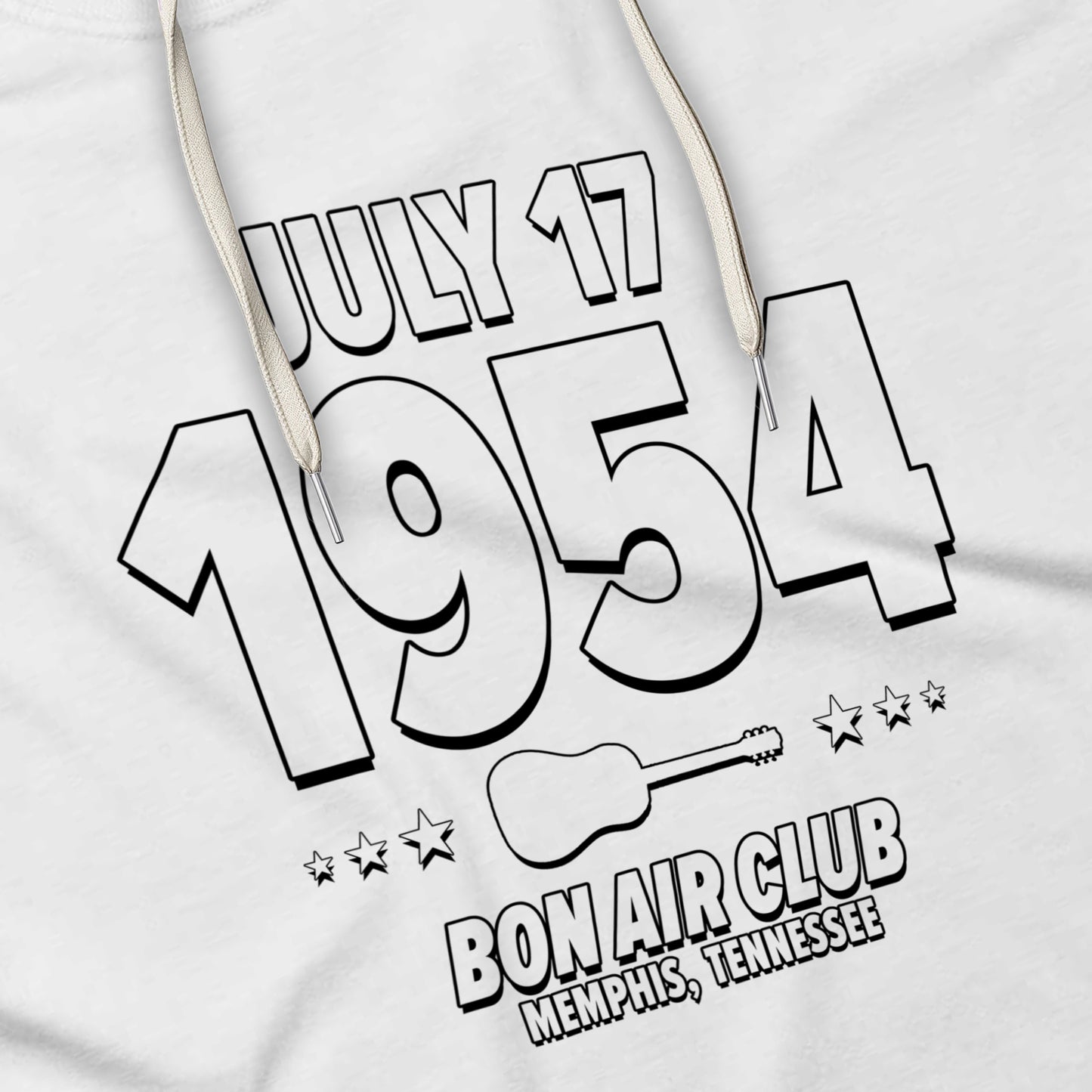 Memphis Sound – 1954 – Hoodie (Black & White)