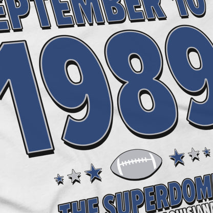 Dallas Football – September 10, 1989 – Origin Tee (Black & White)