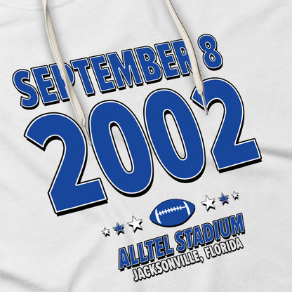 Indianapolis Football – September 8, 2002 – Hoodie (Black & White)
