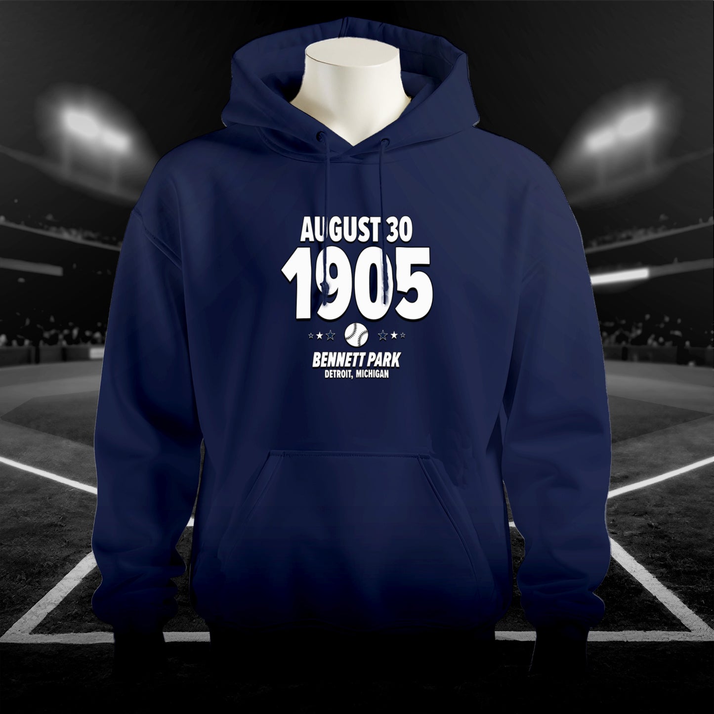 Detroit Baseball – August 30, 1905 – Hoodie