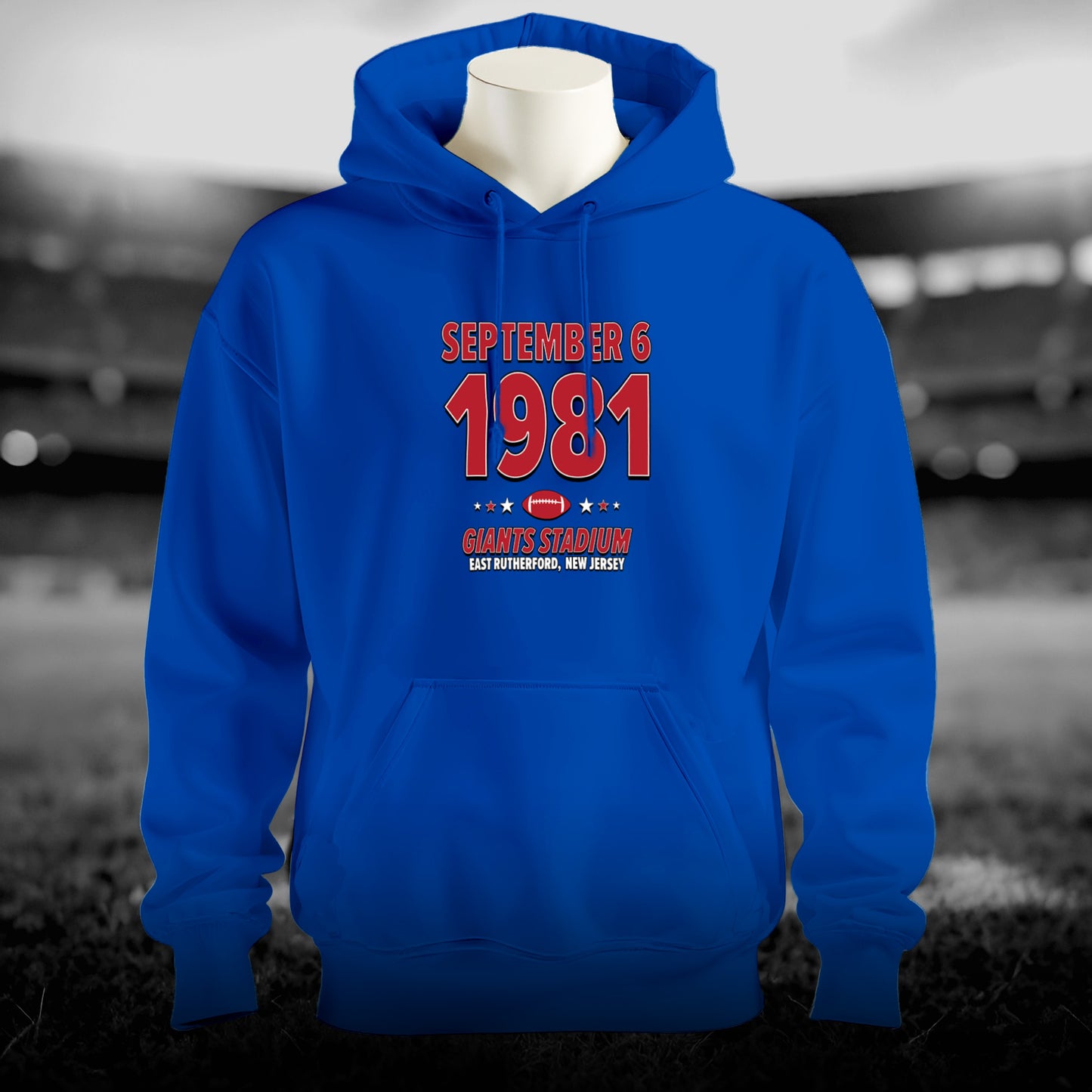 New York Football – September 6, 1981 – Hoodie