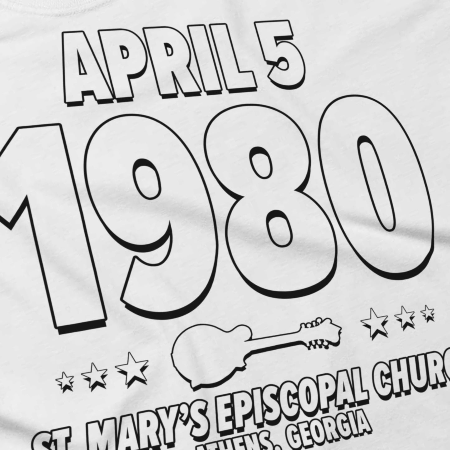 Campus Frequencies – 1980 – Origin Tee (Black & White)