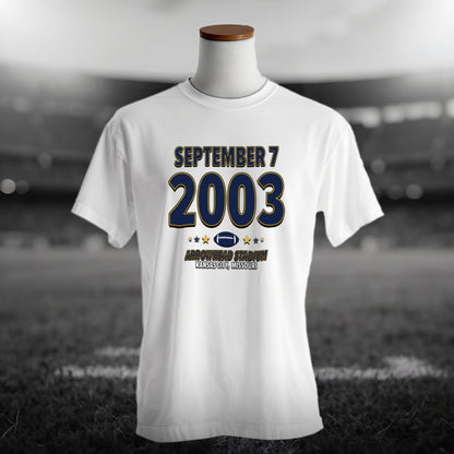 San Diego Football – September 7, 2003 – Origin Tee (Black & White)