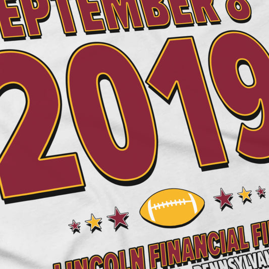 Washington Football – September 8, 2019 – Origin Tee (Black & White)